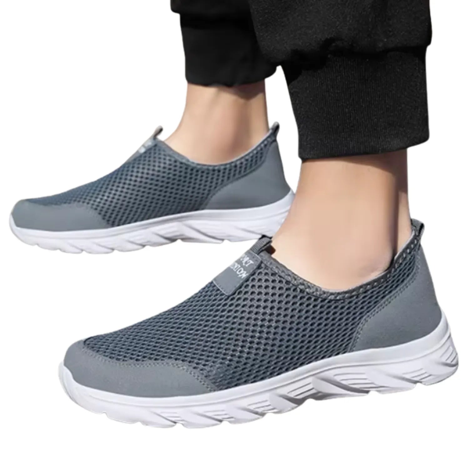 tenis masculino cinza praticidade