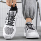 tênis masculino e unissex branco cinza beleza e conforto