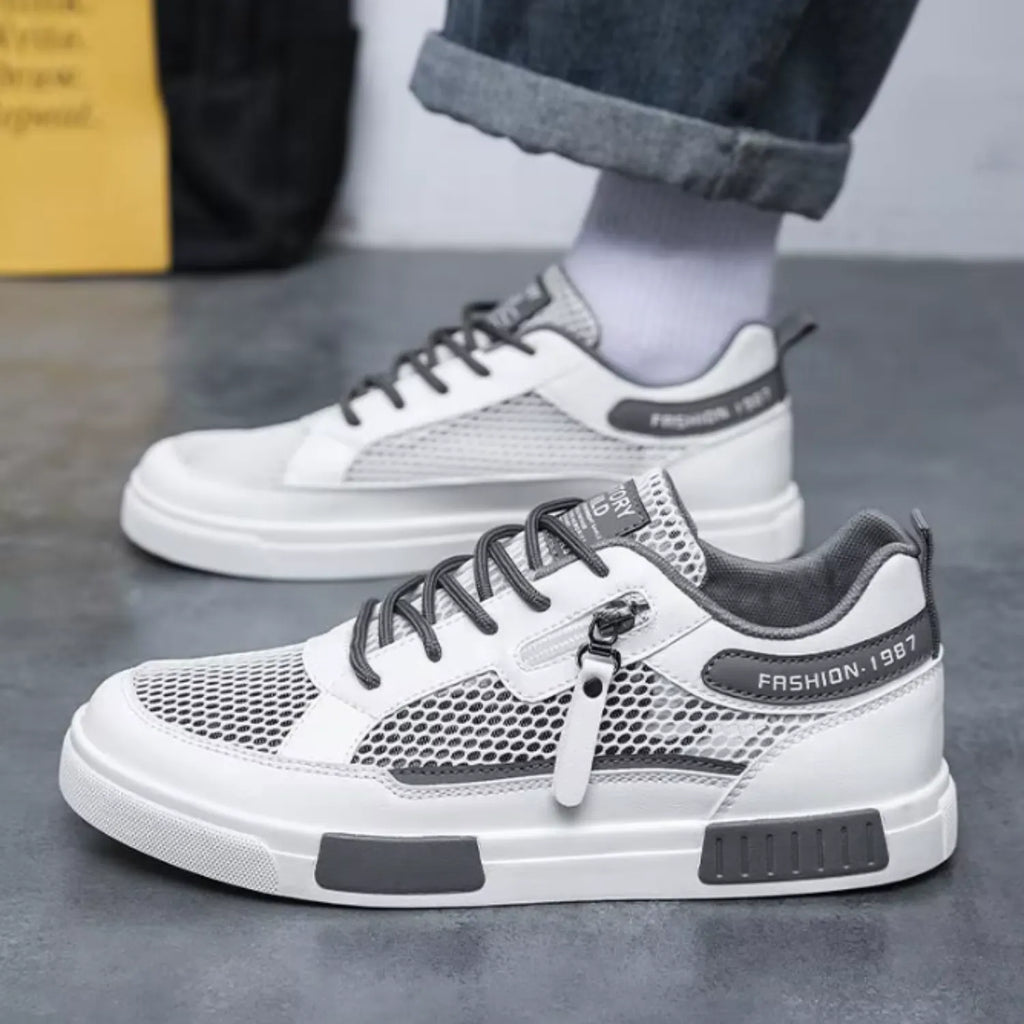 tênis masculino e unissex branco cinza beleza