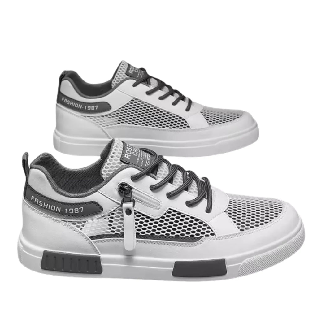 tênis masculino e unissex branco cinza presença