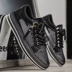 tênis masculino preto de malha lindo vistoso