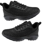 tênis preto feminino de malha respirável antiderrapante