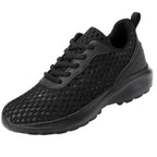 tênis preto feminino de malha respirável