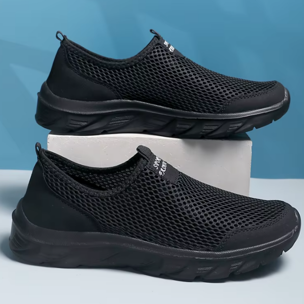 tenis preto masculino e respiravel