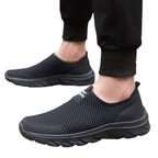 tenis preto masculino sem cadarço confort